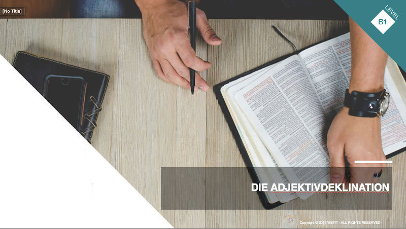 Die Adjektivdeklination Teil 1