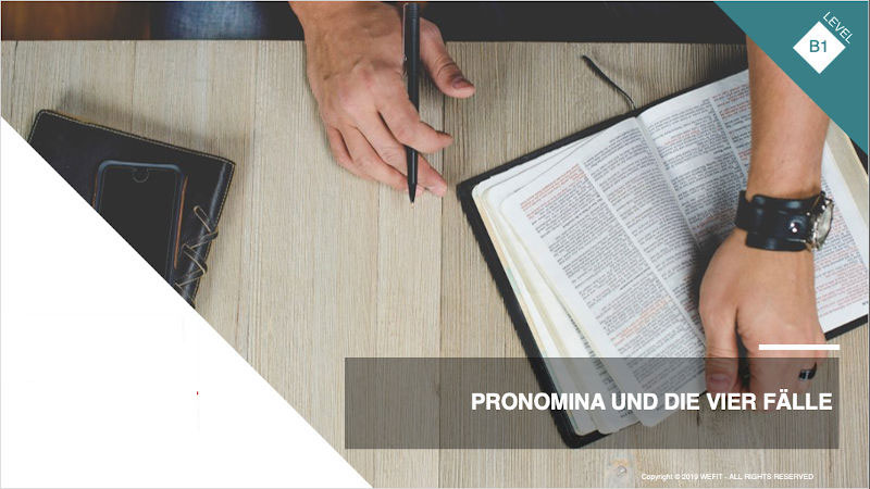 Pronomina und vier Fälle