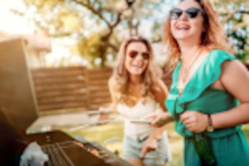 At a barbecue