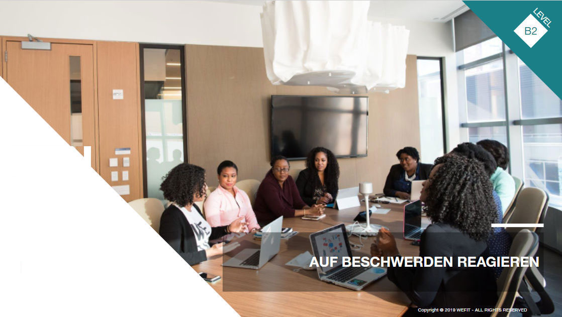 Auf Beschwerden reagieren