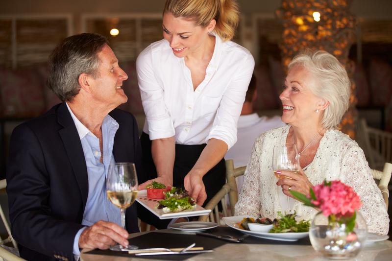 At a restaurant