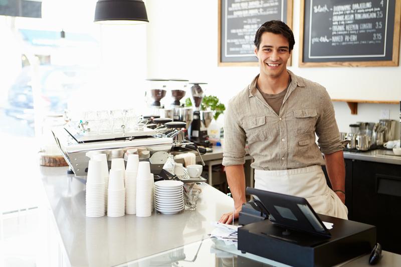 At the coffee shop