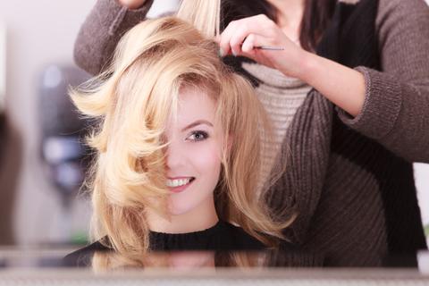 At the hairdresser