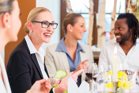 Entertaining business clients