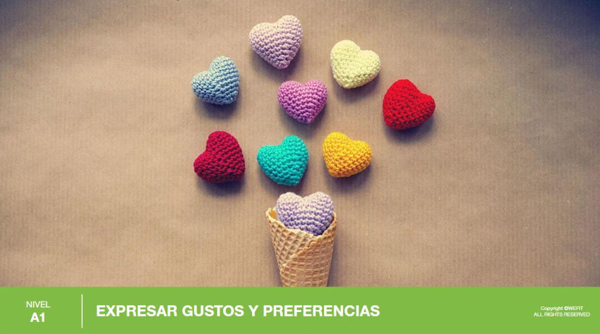Expresar gustos y preferencias