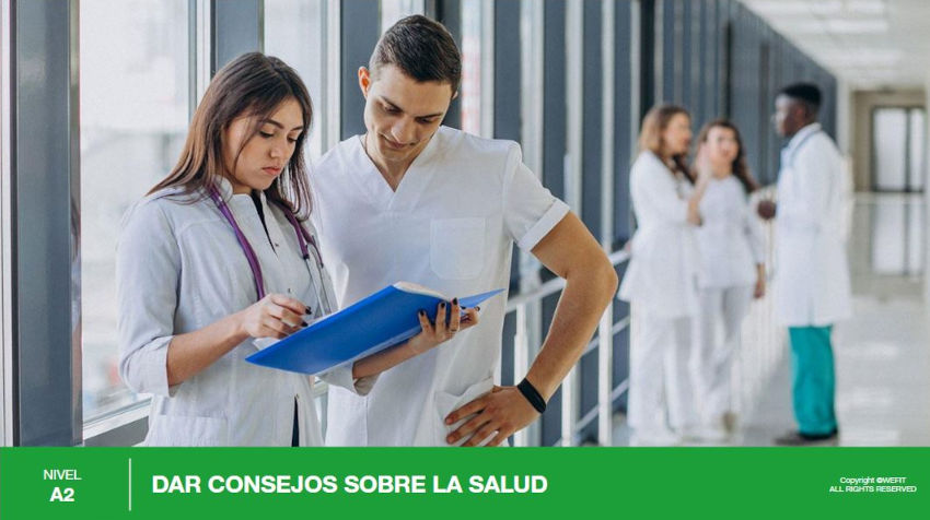 Dar consejos sobre la salud 
